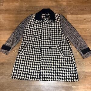 Express Women’s Houndstooth Coat - Size Medium